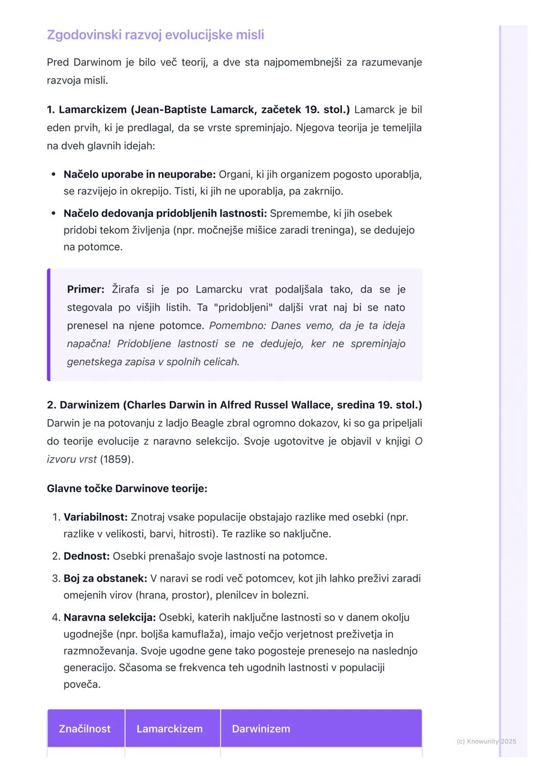 # Zgodovina evolucijske misli in
dokazi za evolucijo

Uvod v evolucijsko misel

Evolucija je osrednji koncept v biologiji, ki pojasnjuje, ka