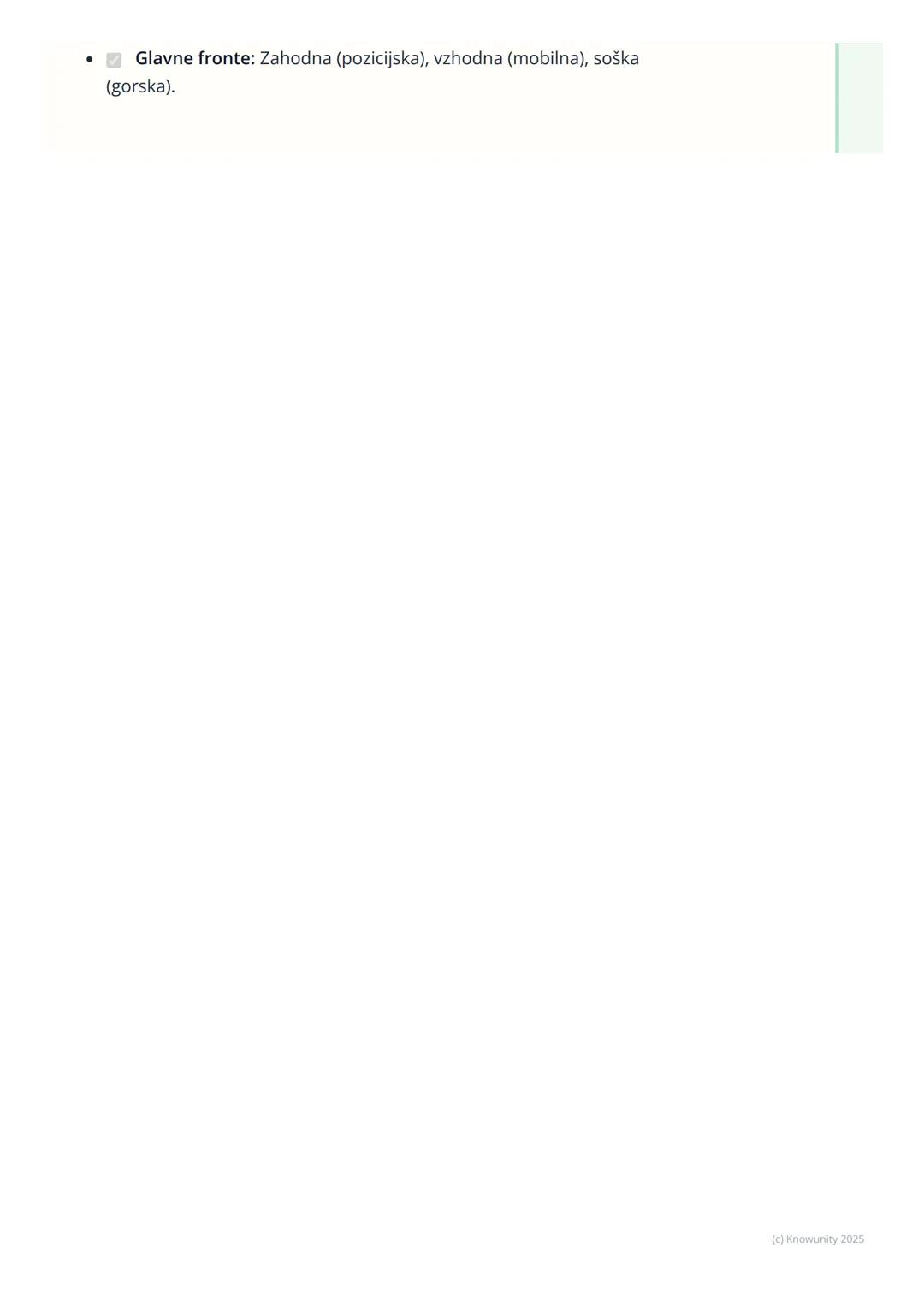 # Potek vojne

Splošni pregled poteka vojne

Prva svetovna vojna se je začela kot hitra, "bliskovita" vojna (nem. Blitzkrieg),
a se je hitro