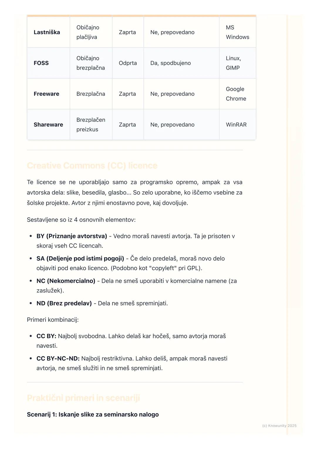 # Avtorske pravice in licenčne
pogodbe

Kaj so avtorske pravice in licence?

To je ful pomembna tema, ker smo skoz na netu in uporabljamo pr