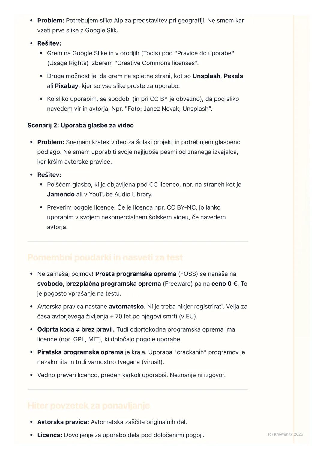 # Avtorske pravice in licenčne
pogodbe

Kaj so avtorske pravice in licence?

To je ful pomembna tema, ker smo skoz na netu in uporabljamo pr