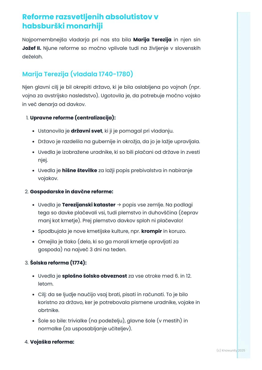 # Razsvetljeni absolutizem

## Kaj je razsvetljeni absolutizem?

To je oblika vladanja v 18. stoletju. Vladar ima še vedno vso oblast
(absol