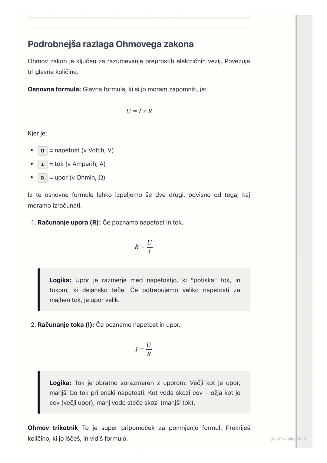 # Upor in Ohmov zakon

Uvod v električni upor

Električni upor je v bistvu ovira za električni tok. Predstavljam si ga kot trenje
za elektro