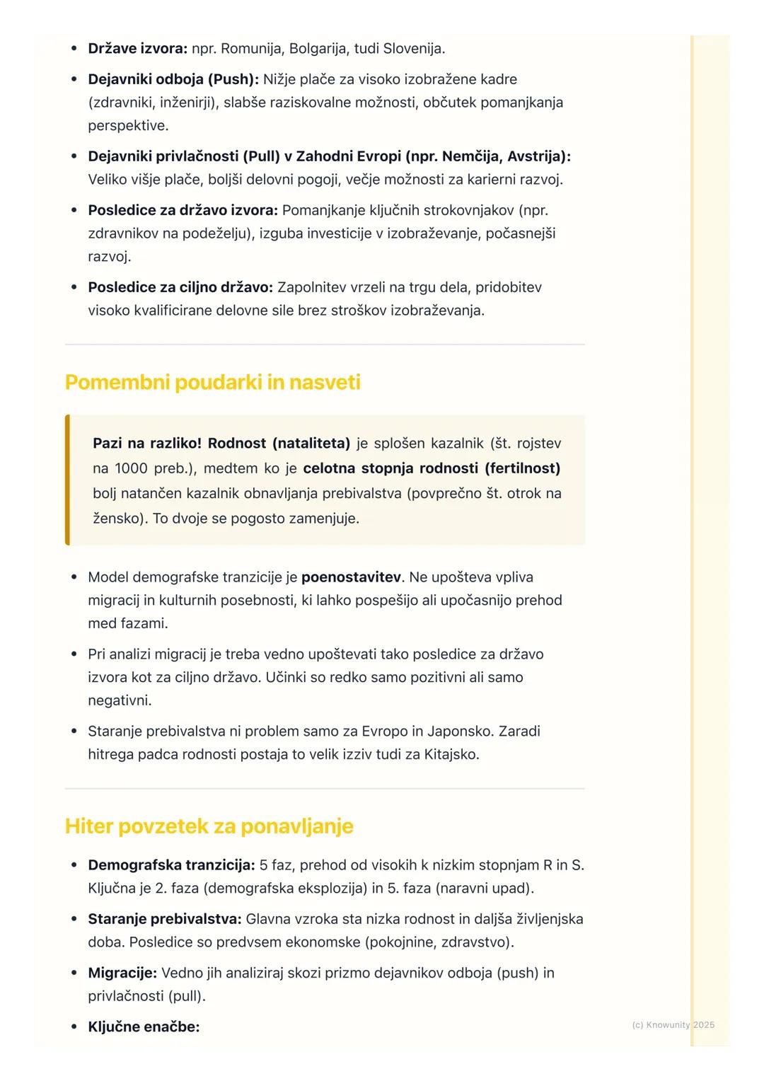 # Prebivalstvo in demografski
procesi

Uvod v demografske procese

Demografija je veda, ki preučuje prebivalstvo, predvsem njegovo velikost,