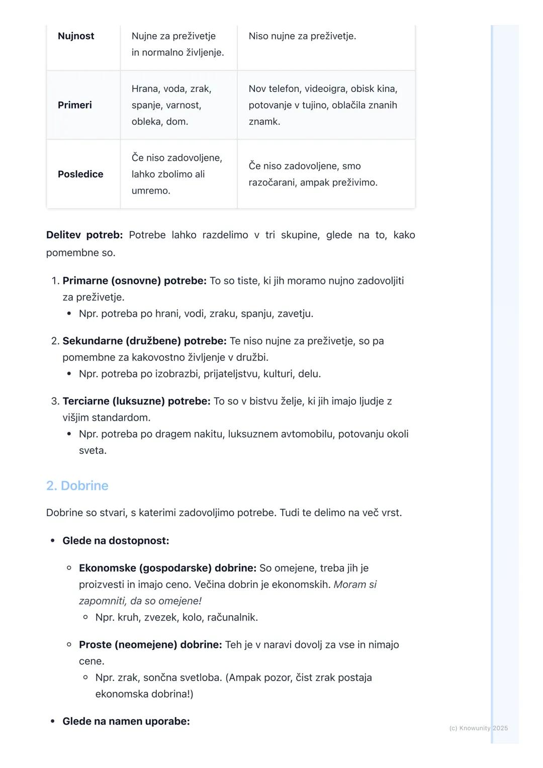 # Osnovni ekonomski pojmi
(potrebe, dobrine, storitve)

Uvod v osnovne ekonomske pojme

Vsi ljudje imamo potrebe in želje. Da bi jih zadovol