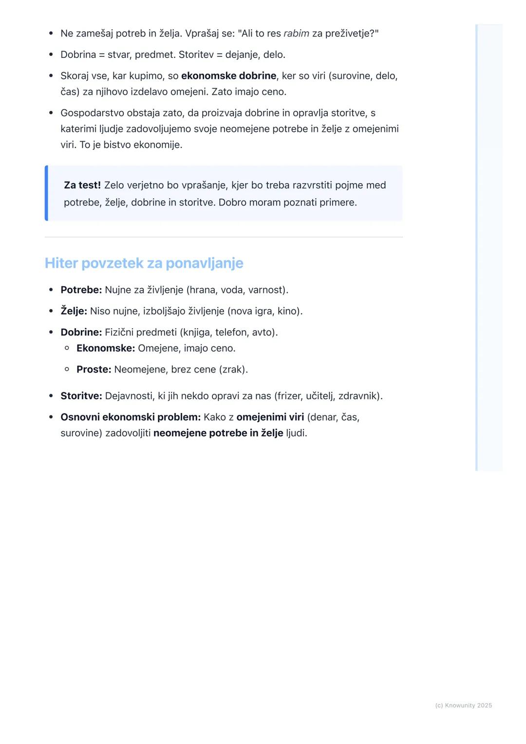 # Osnovni ekonomski pojmi
(potrebe, dobrine, storitve)

Uvod v osnovne ekonomske pojme

Vsi ljudje imamo potrebe in želje. Da bi jih zadovol