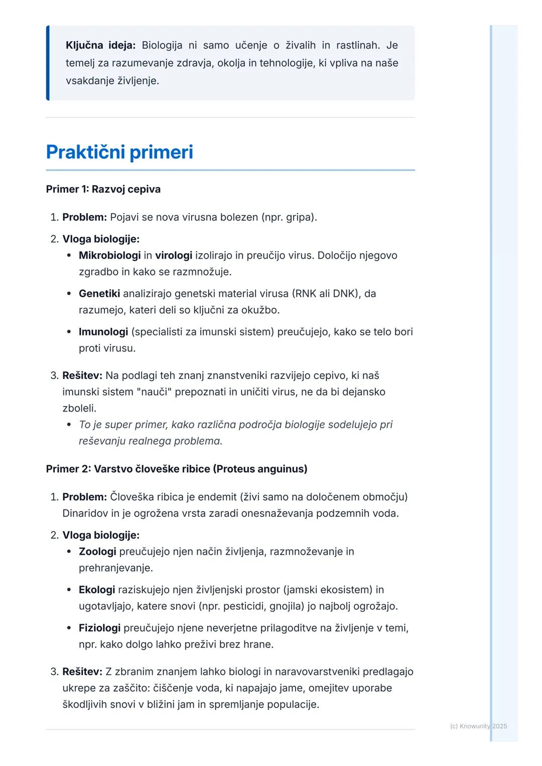 # Kaj je biologija?

## Kaj sploh je biologija?

Biologija je naravoslovna veda, ki preučuje življenje in žive organizme. Ime
izvira iz gršk