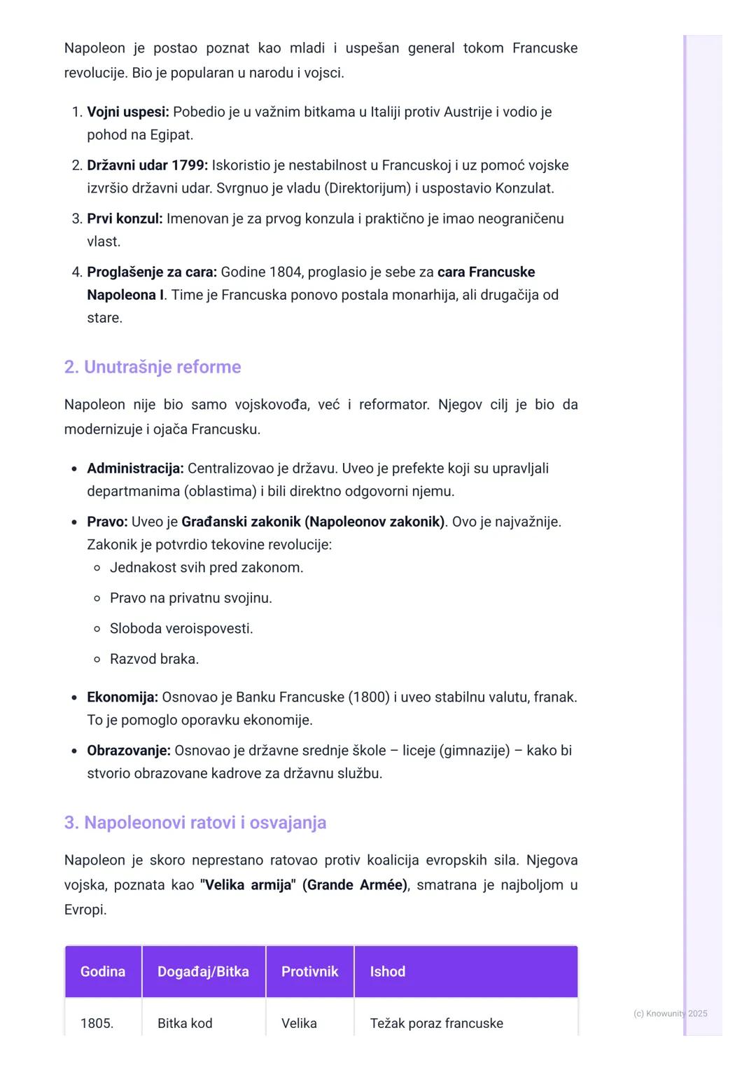 # Napoleonovo doba

Uvod u Napoleonovo doba

Napoleon Bonaparte je bio jedna od najvažnijih ličnosti u istoriji. On je bio
vojskovođa i vlad