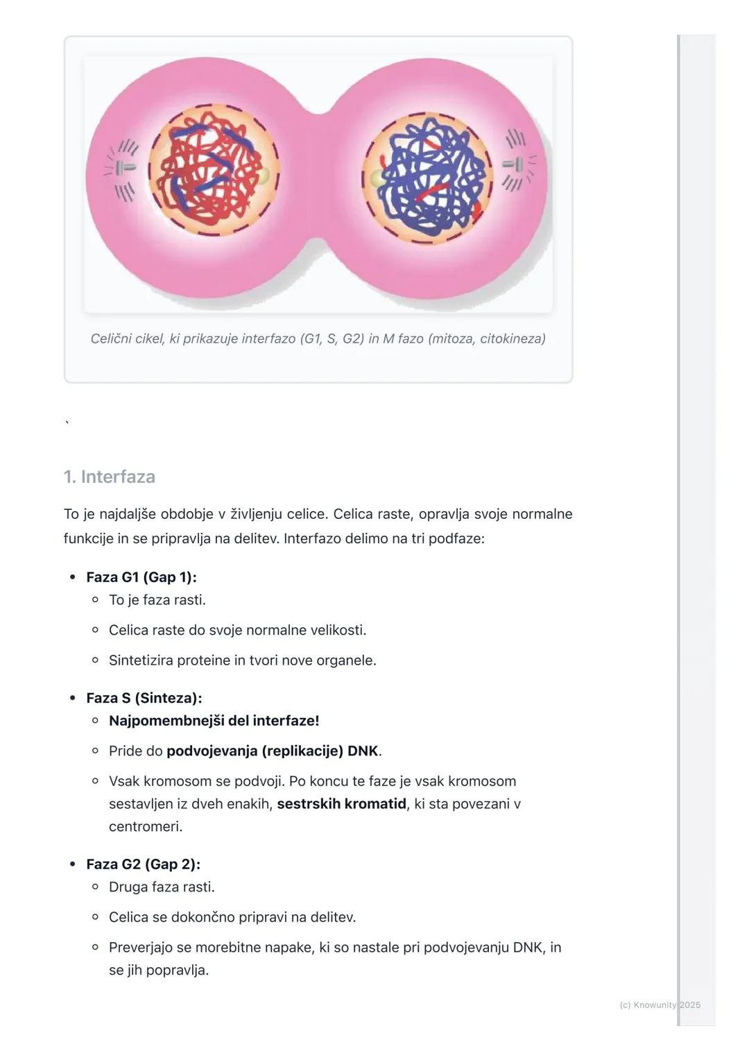 # Celični cikel in delitev celic

## Celični cikel in delitev celic

Celični cikel je življenjski krog celice, od njenega nastanka z delitvi
