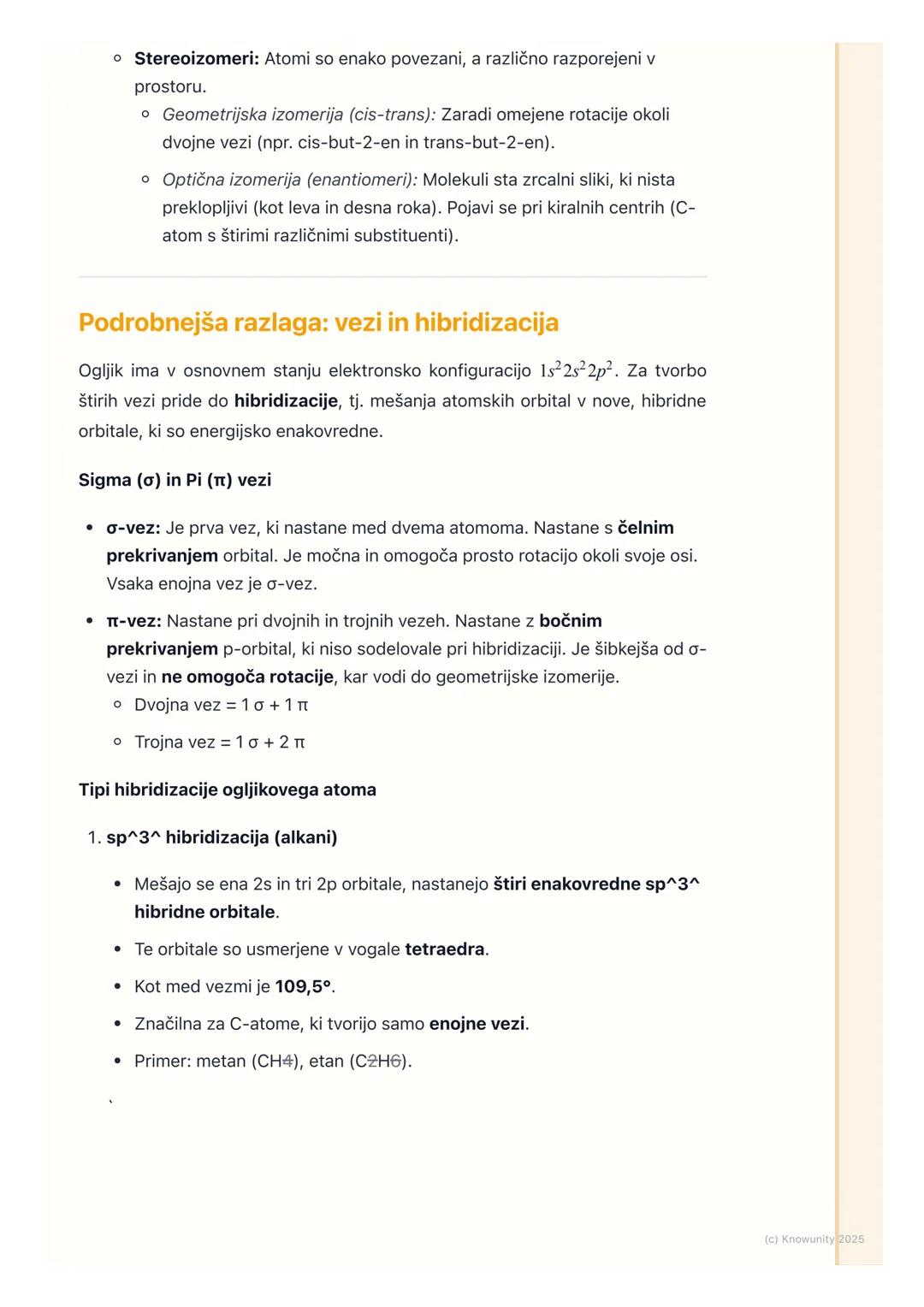 # Osnovni pojmi in
nomenklatura organskih
spojin

Uvod in ponovitev

Organska kemija je kemija ogljikovih spojin. Ogljik je poseben, ker lah