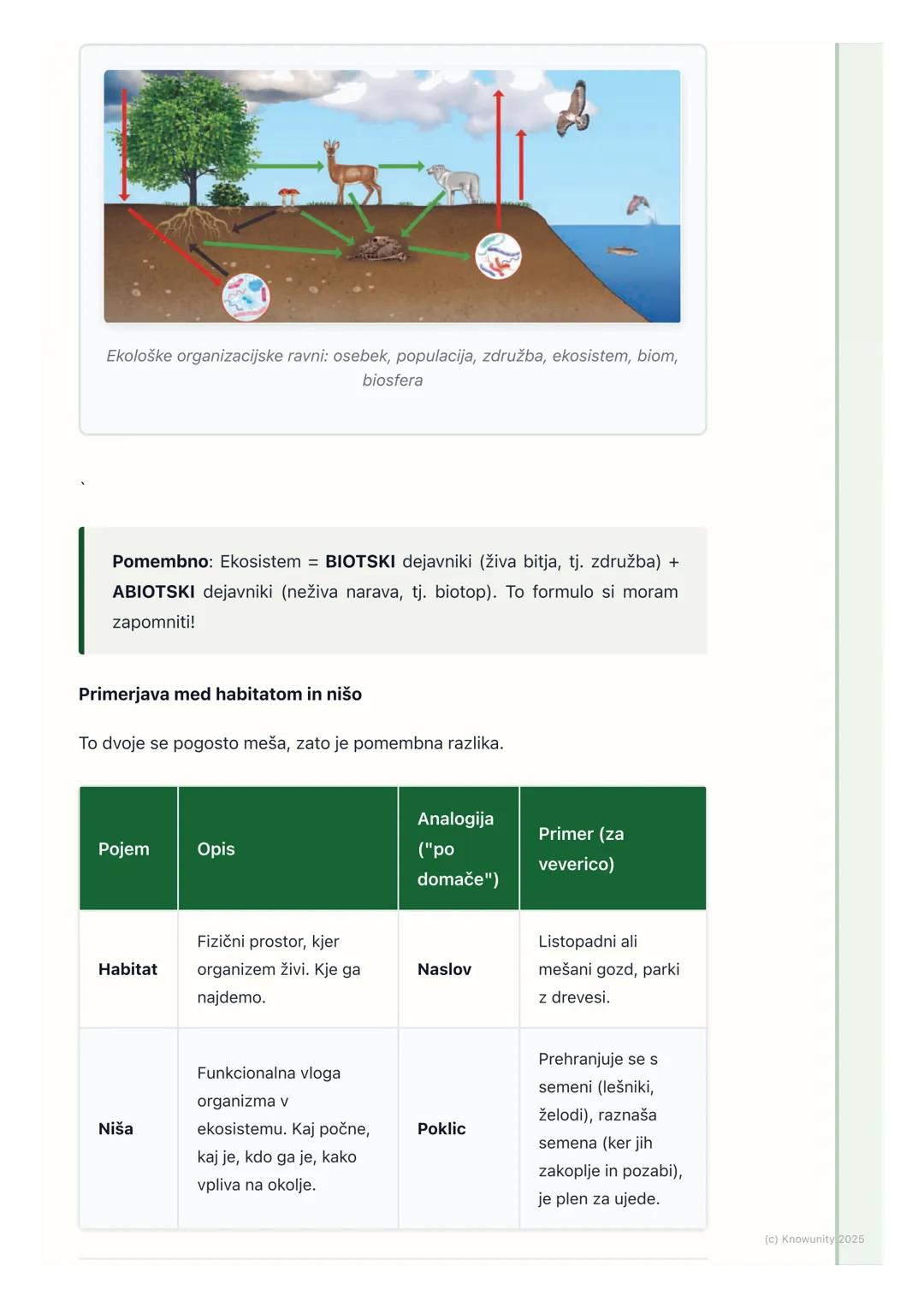# Osnovni ekološki pojmi

Uvod v osnovne ekološke pojme

Ekologija je veda, ki preučuje odnose med živimi bitji (organizmi) in njihovim
okol