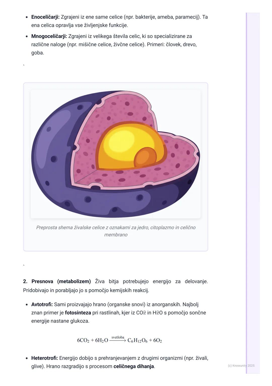 # Značilnosti živih bitij

Uvod v značilnosti živih bitij

Biologija je veda o življenju. Ampak kaj točno je "življenje"? Da bi nekaj oprede