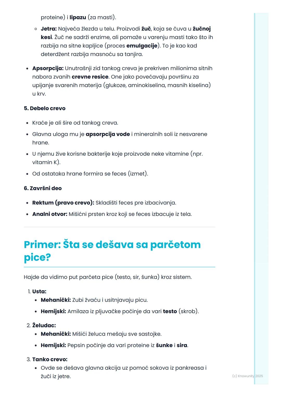 # Sistem za varenje

## Uvod u sistem za varenje

Sistem za varenje je grupa organa koji zajedno rade da bi razložili hranu
koju jedemo na m