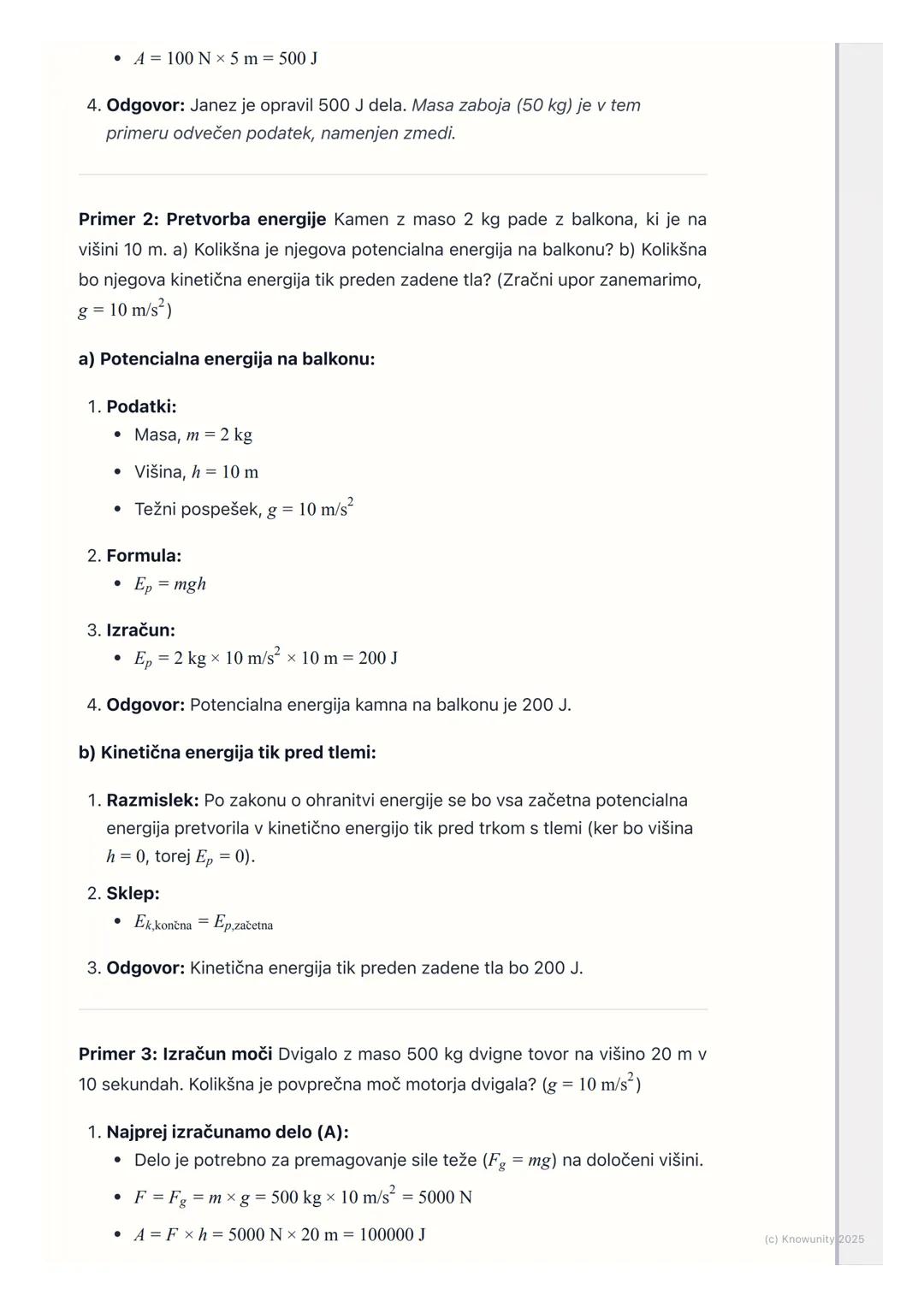 # Delo, energija in moč

Osnovni pregled

Delo, energija in moč so trije zelo povezani fizikalni pojmi. V bistvu opisujejo,
kako se sile in 