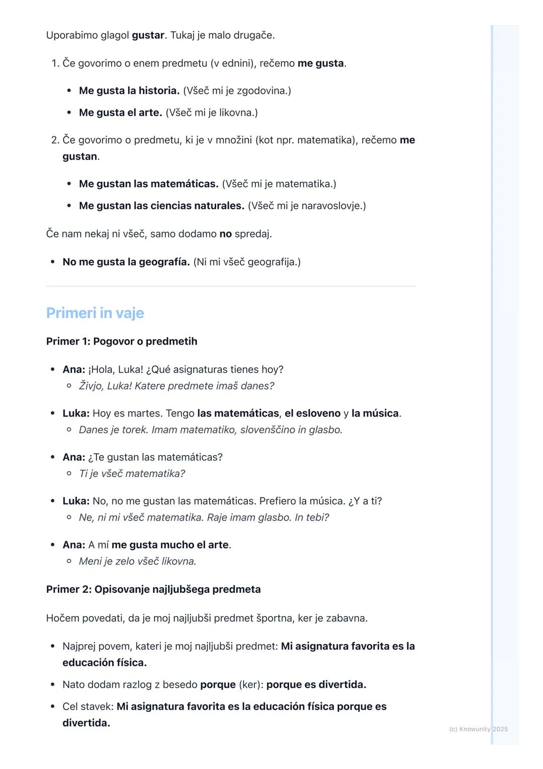 # Šolski predmeti

Uvod v šolske predmete

To poglavje je o šolskih predmetih v španščini. Naučili se bomo, kako se
imenujejo naši predmeti,