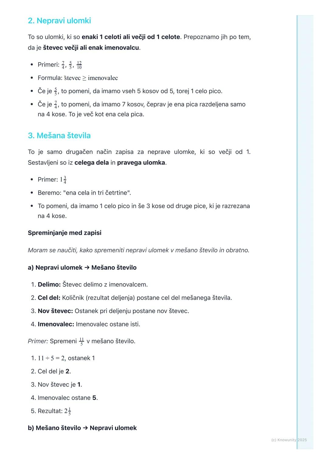 # Pojem ulomka in vrste
ulomkov

Kaj je ulomek?

Ulomek je način, kako zapišemo del neke celote. Predstavljaj si pico. Če jo
razrežemo na 8 