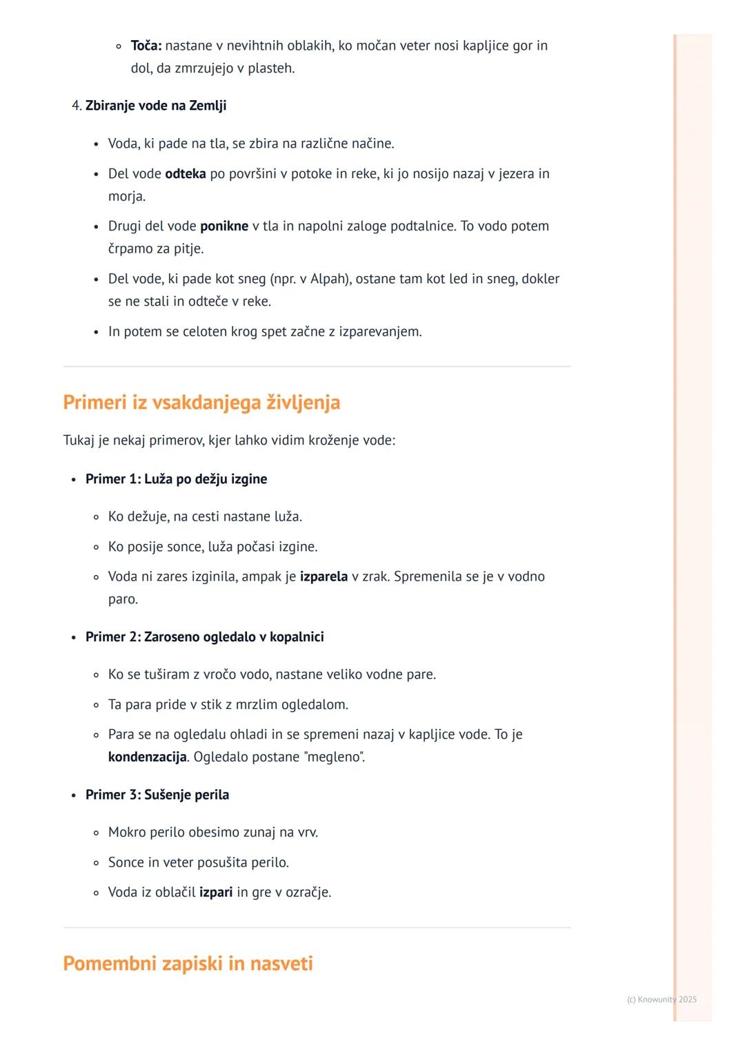 # Kroženje vode v naravi

Kroženje vode v naravi

Voda na Zemlji se nenehno giblje. Nikoli ne miruje. Temu gibanju rečemo kroženje
vode ali 