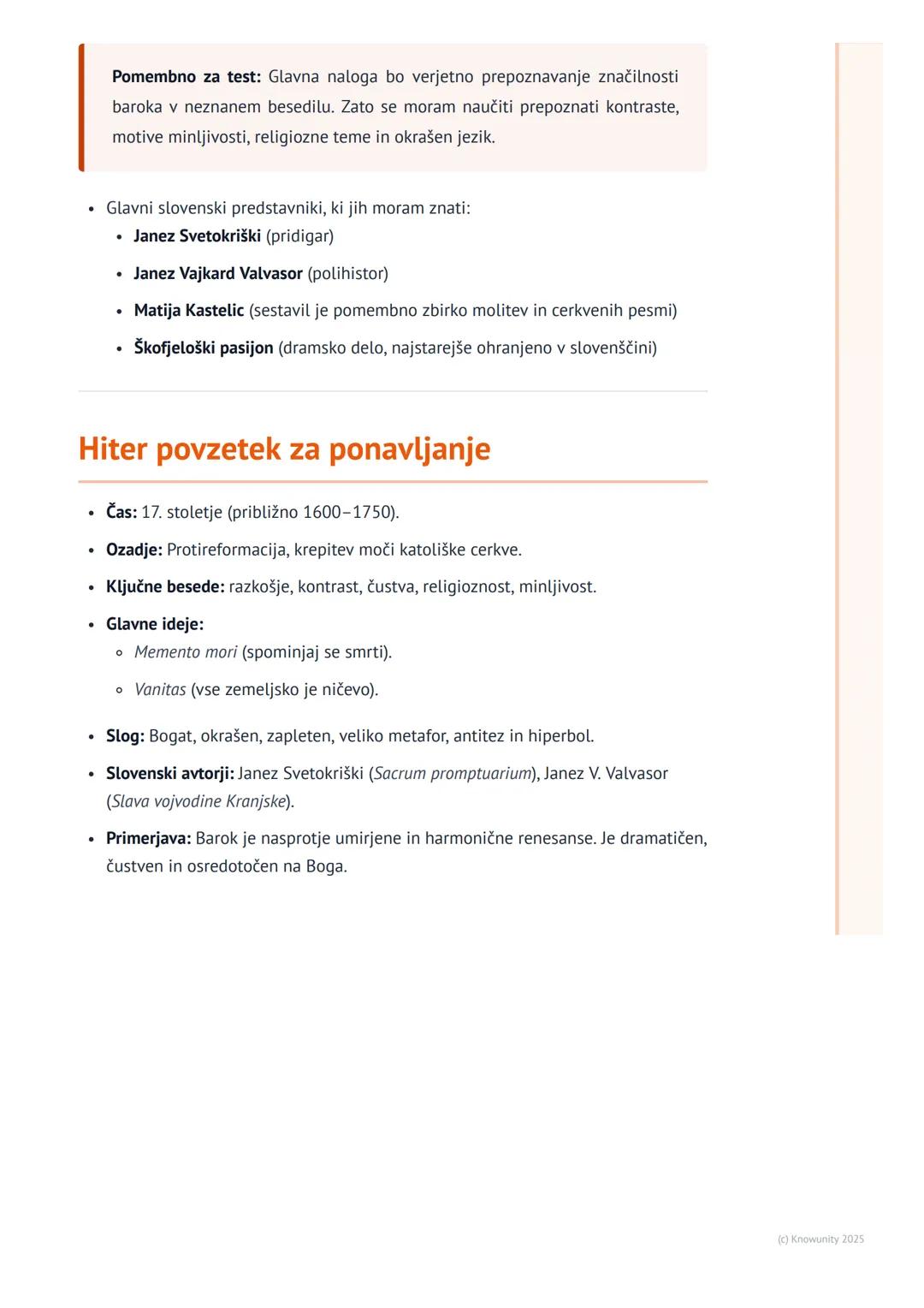 # Baročna književnost

Uvod v barok

Barok je umetnostna smer, ki je prevladovala v Evropi v 17. stoletju, nekako med
letoma 1600 in 1750. R