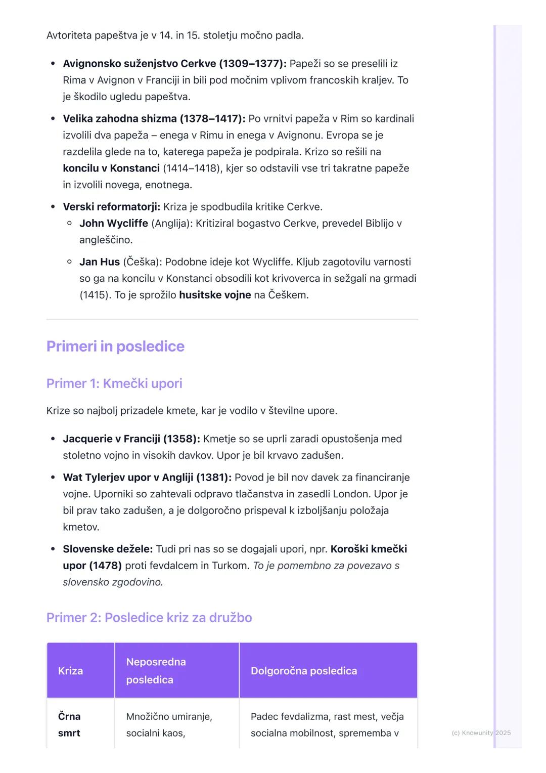 # Pozni srednji vek: Krize in
spremembe

Uvod v krize poznega srednjega veka

Pozni srednji vek (približno 14. in 15. stoletje) ni bil več t