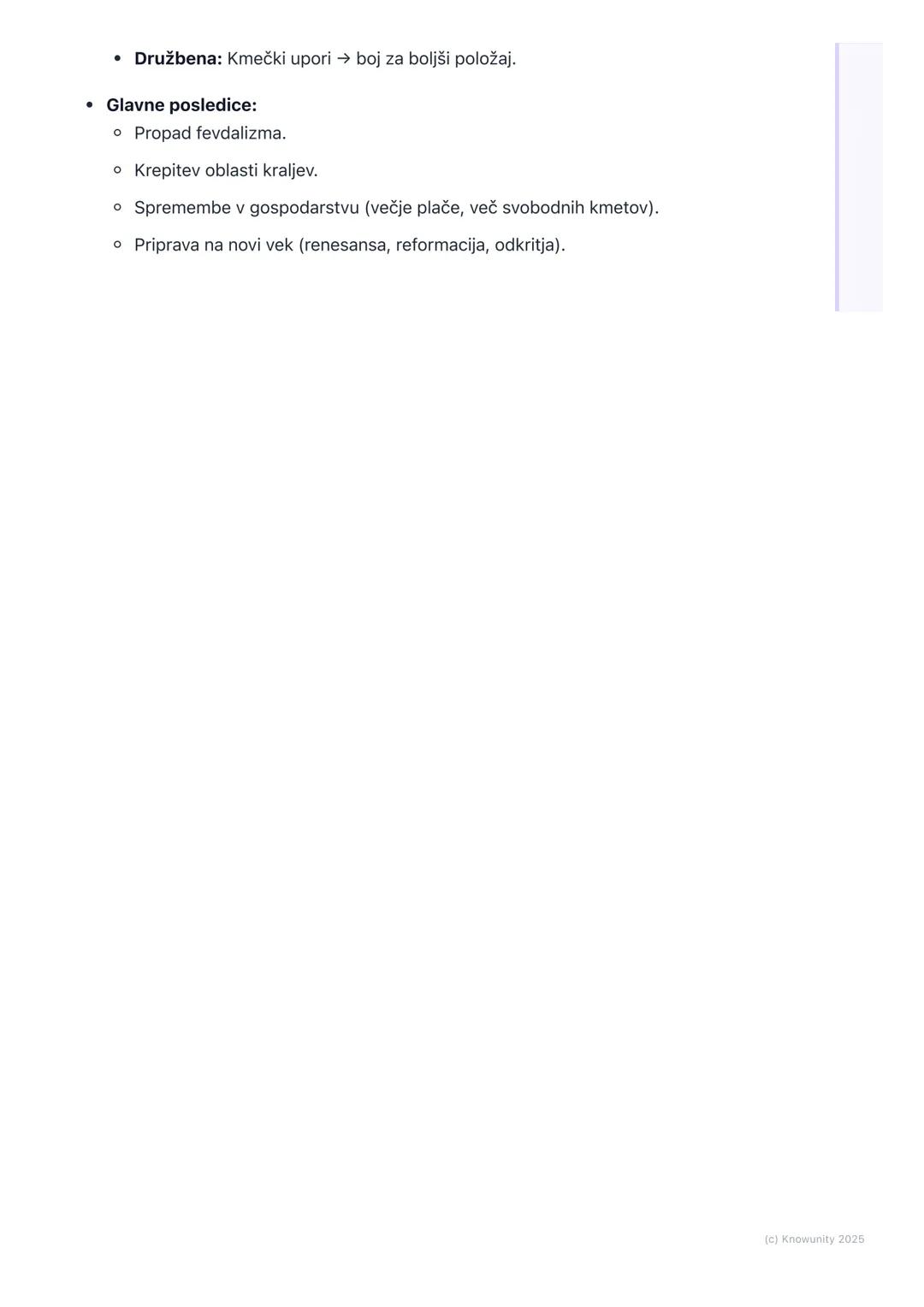 # Pozni srednji vek: Krize in
spremembe

Uvod v krize poznega srednjega veka

Pozni srednji vek (približno 14. in 15. stoletje) ni bil več t