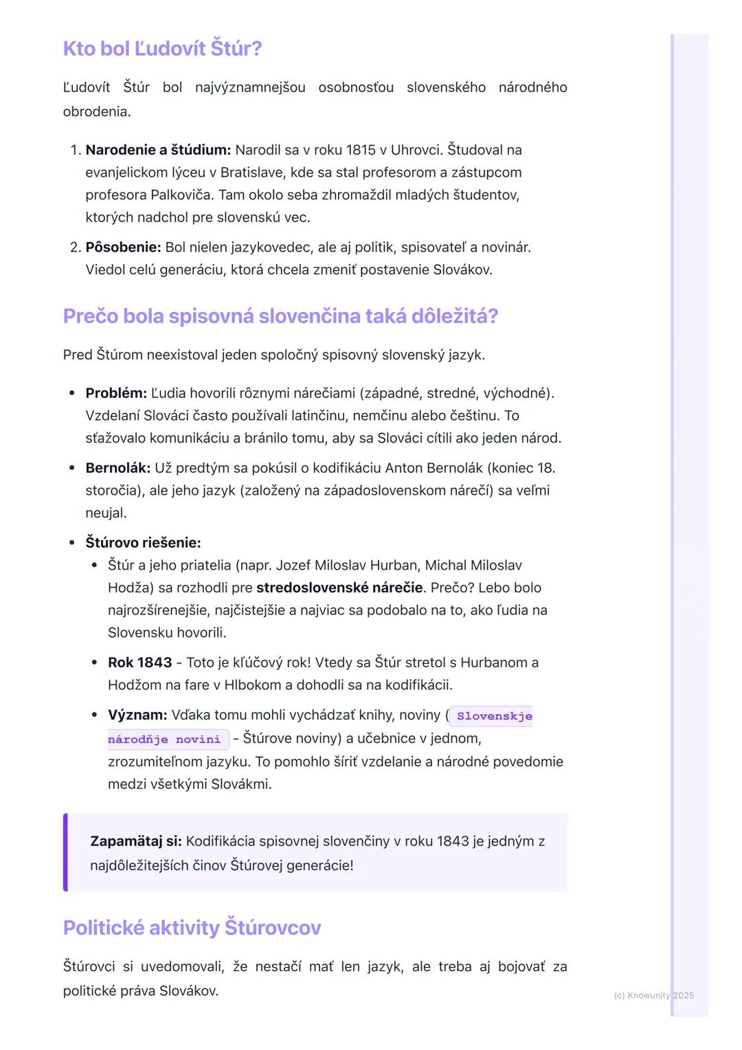 # Ľudovít Štúr a jeho generácia

Úvod do témy

Ahojte! Dnes si ideme zopakovať veľmi dôležitú tému z dejepisu - Ľudovít Štúr
a jeho generáci