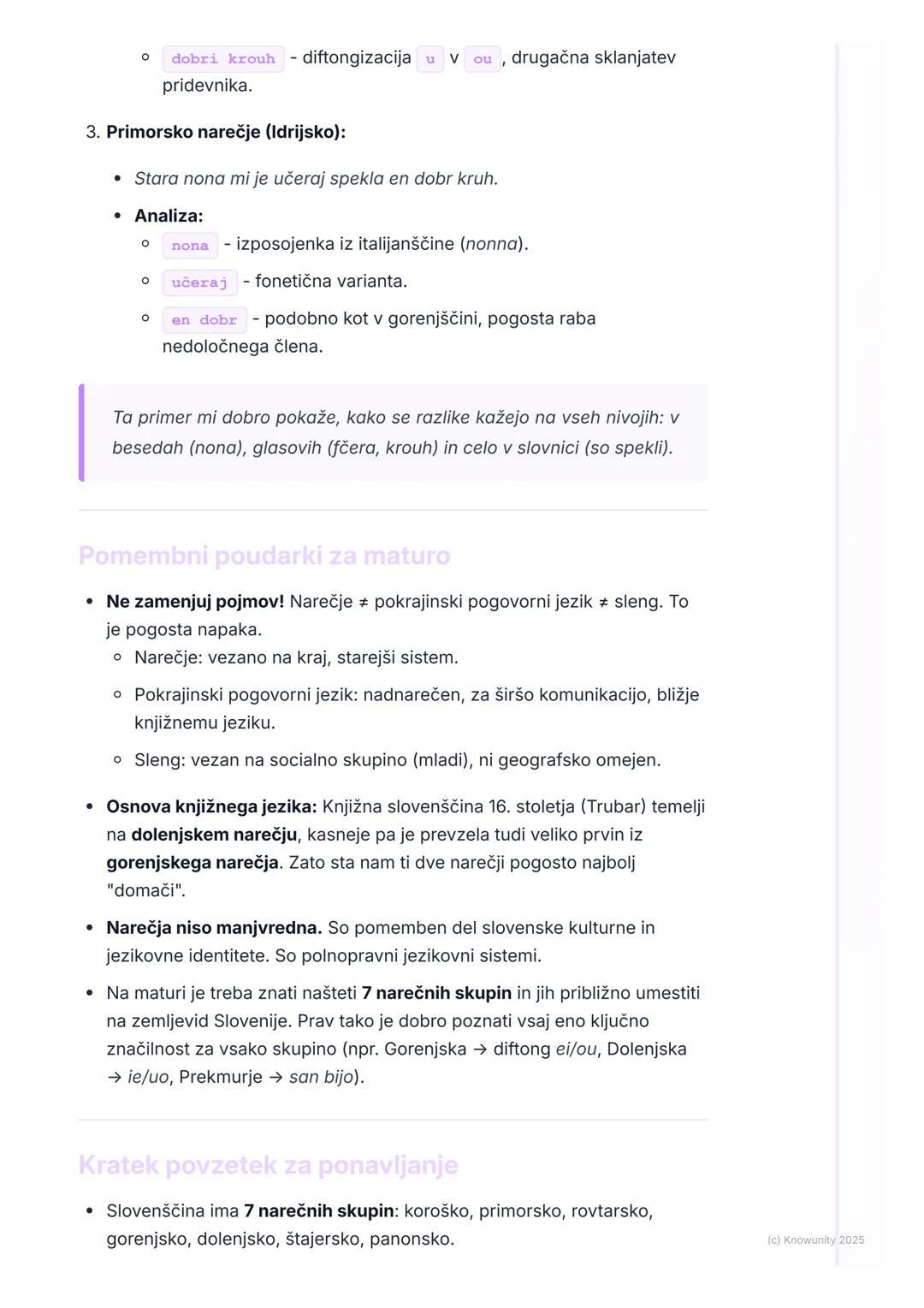 # Slovenska narečja in
pokrajinske različice

Uvod v slovenska narečja

Slovenščina je izjemno narečno razčlenjen jezik, sploh glede na majh