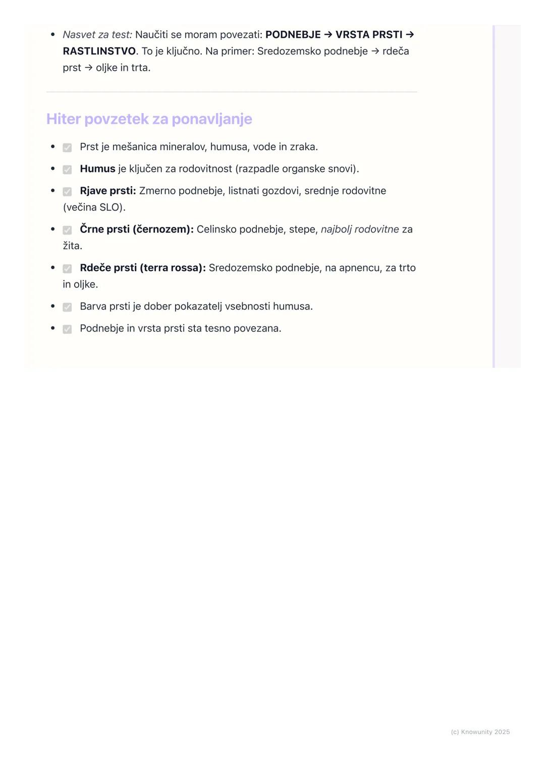 # Glavne vrste prsti

Uvod v vrste prsti

Prst je zgornja plast zemeljske površine, v kateri rastejo rastline. Ni povsod
enaka. Različne vrs
