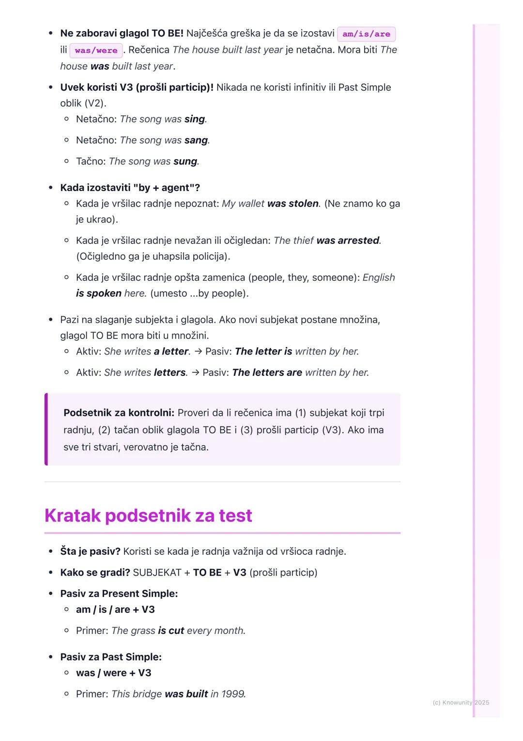 # Pasiv (Passive Voice)

Šta je pasiv (Passive Voice)?

Pasiv je glagolsko stanje koje koristimo kada želimo da naglasimo radnju, a ne
onoga