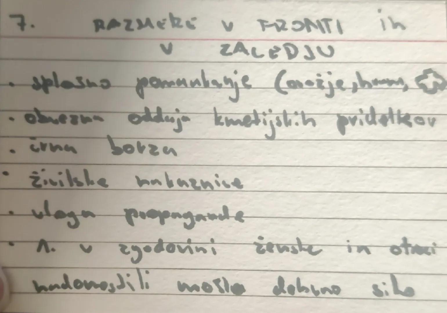 4.
1. SVETOUNA
VOJNA
*   1914-1918 "velika vojna"
    (sedein ali pozicijska)
*   najmanj 20 miljonov örter
    (predvsem vojaških)
*   cent
