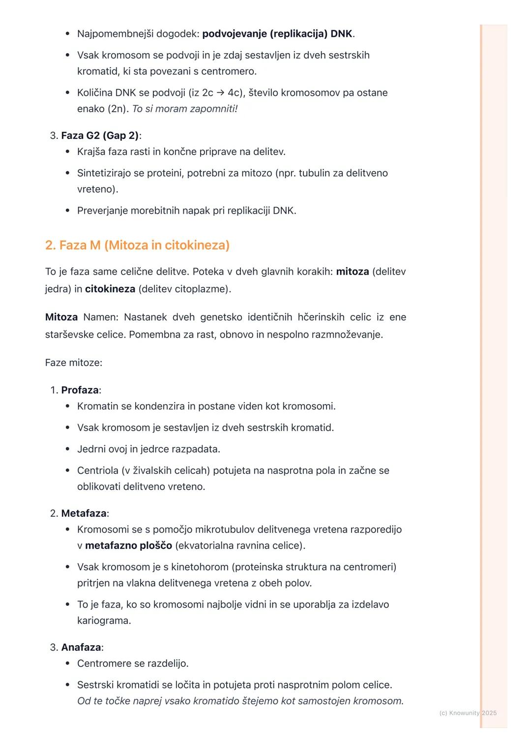 # Celični cikel in delitev celic

Pregled celičnega cikla

Celični cikel je urejen niz dogodkov, ki vodijo v rast celice in njeno delitev na