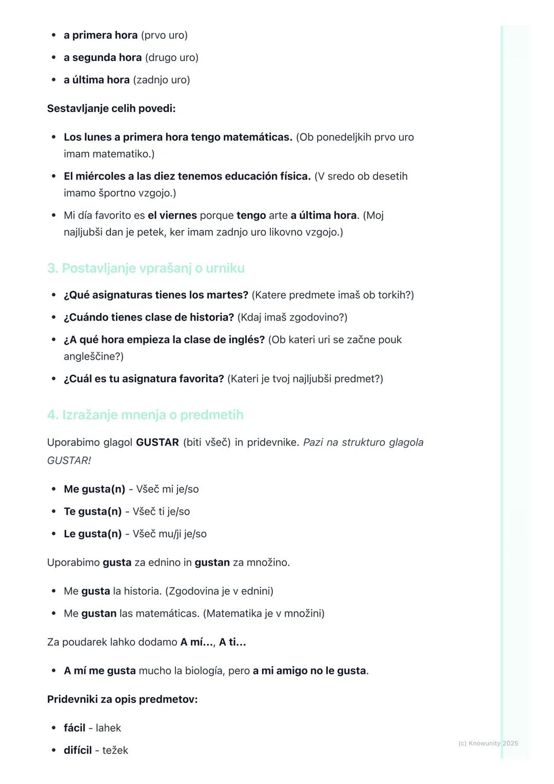 # Šolski predmeti in urnik

Uvod v temo

To poglavje je pomembno, da se znam pogovarjati o šoli s kom iz Španije, na
primer z izmenjalnim di