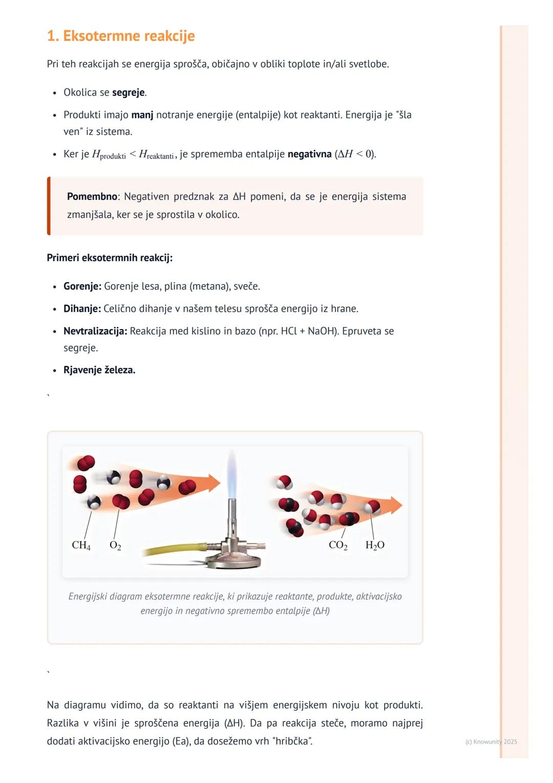 # Energijske spremembe pri
reakcijah

Splošno o energiji pri reakcijah

Vsaka kemijska reakcija je povezana s spremembo energije. Nobena sno