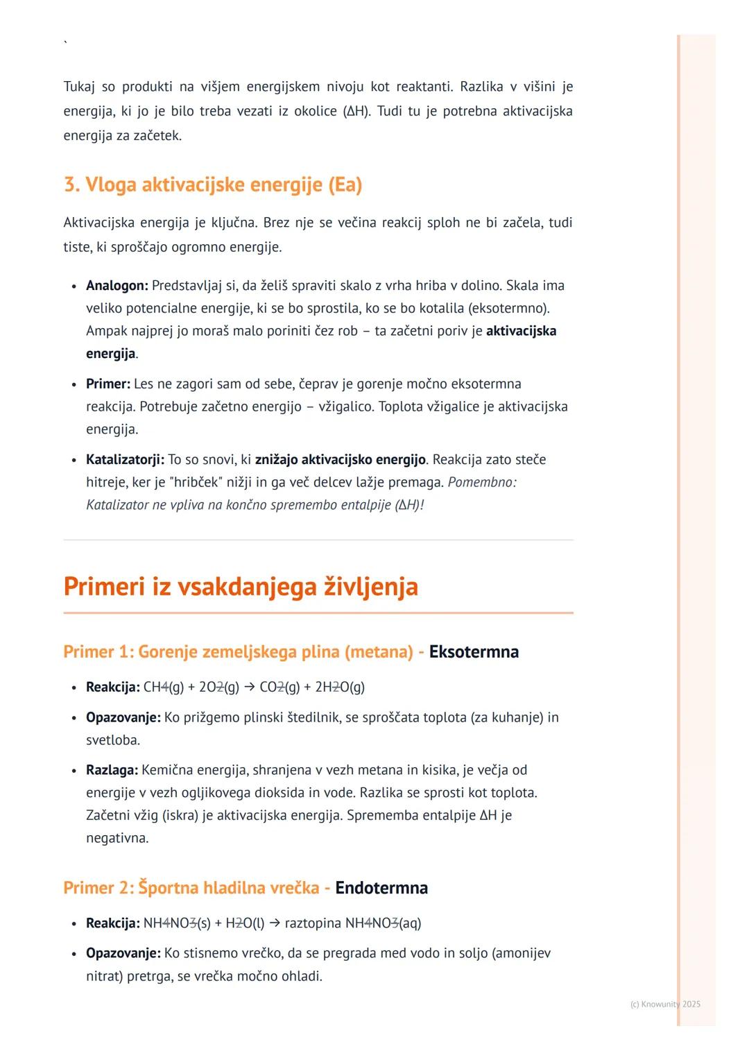 # Energijske spremembe pri
reakcijah

Splošno o energiji pri reakcijah

Vsaka kemijska reakcija je povezana s spremembo energije. Nobena sno