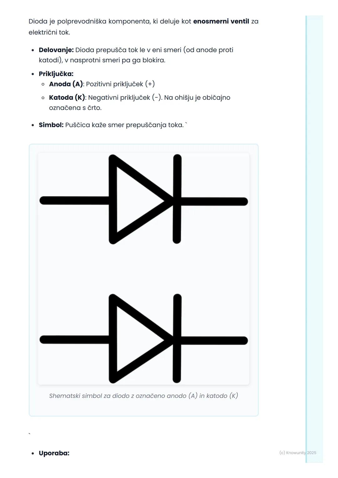 # Osnovne elektronske
komponente

Uvod v osnovne elektronske komponente

Elektronske komponente so osnovni gradniki vseh elektronskih naprav