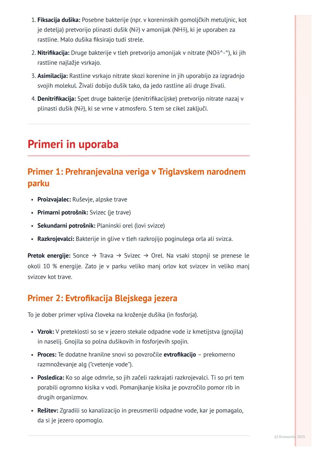 # Kroženje snovi in pretok energije

## Uvod v kroženje snovi in pretok energije

Vsak ekosistem, pa naj bo to gozd, jezero ali travnik, za 