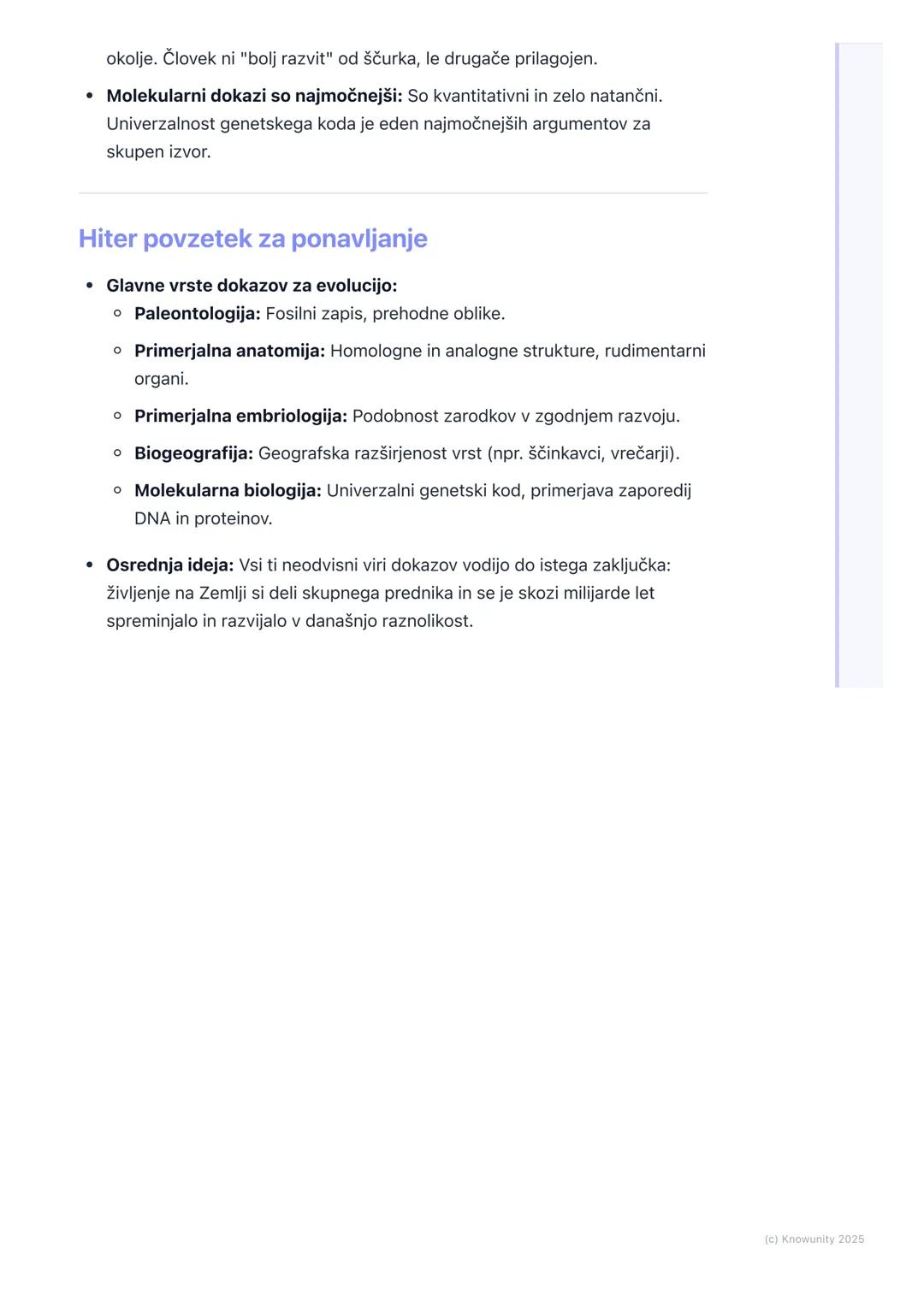 # Dokazi za evolucijo

Uvod v dokaze za evolucijo

Evolucija je osrednja teorija v biologiji, ki pojasnjuje razvoj in raznolikost
življenja 