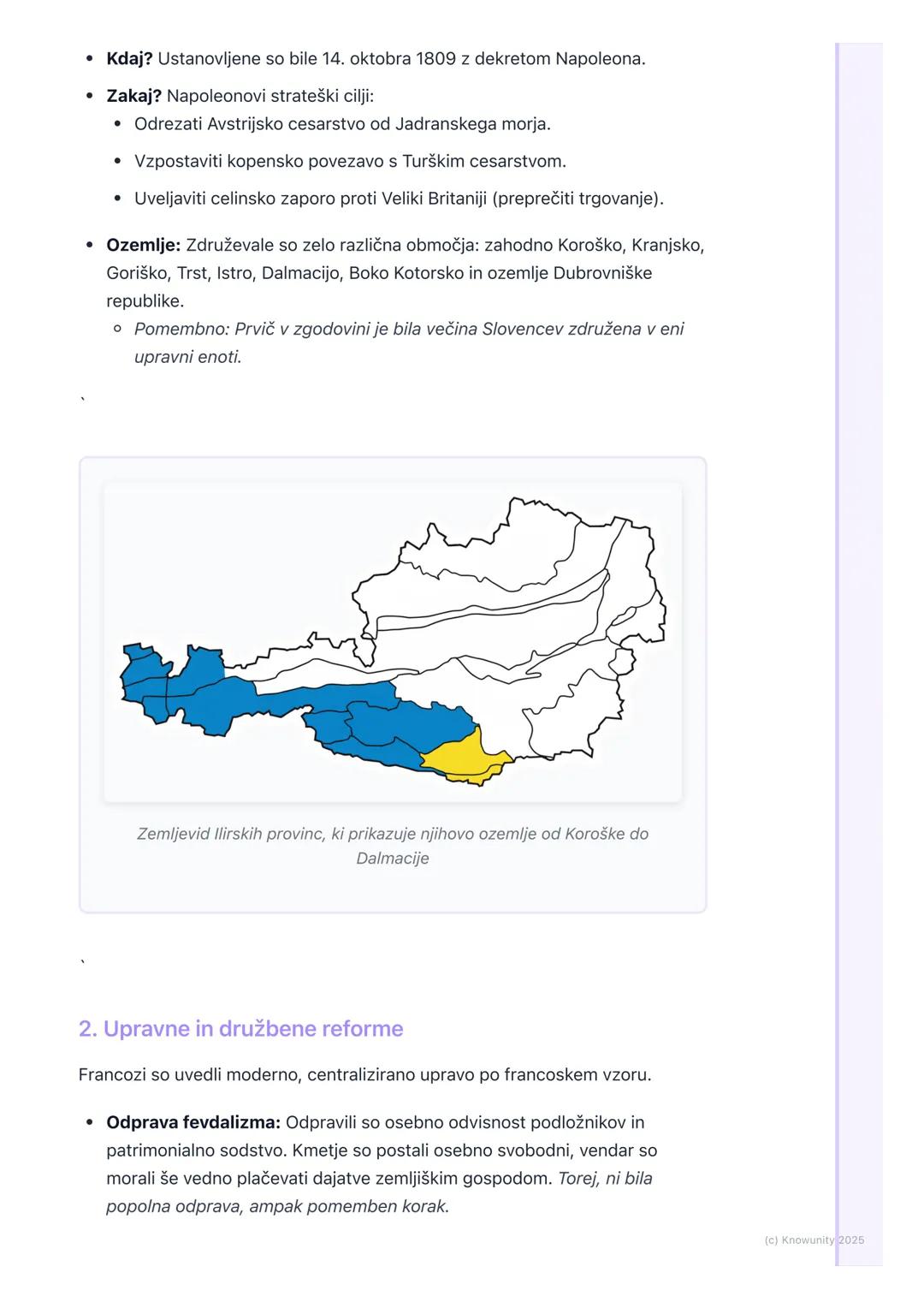 # Ilirske province in njihov vpliv
na Slovence

Uvod v Ilirske province

Ilirske province so bile avtonomna provinca Francoskega cesarstva p