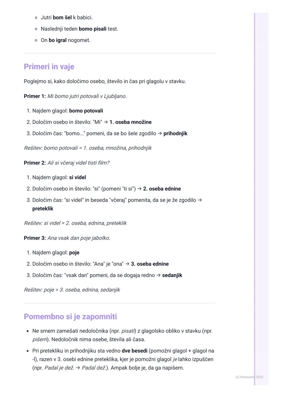 # Glagol (Verb)

Kaj je glagol?

Glagol je besedna vrsta, ki izraža dejanje, stanje ali dogajanje. Glagoli so zelo
pomembni, ker brez njih s