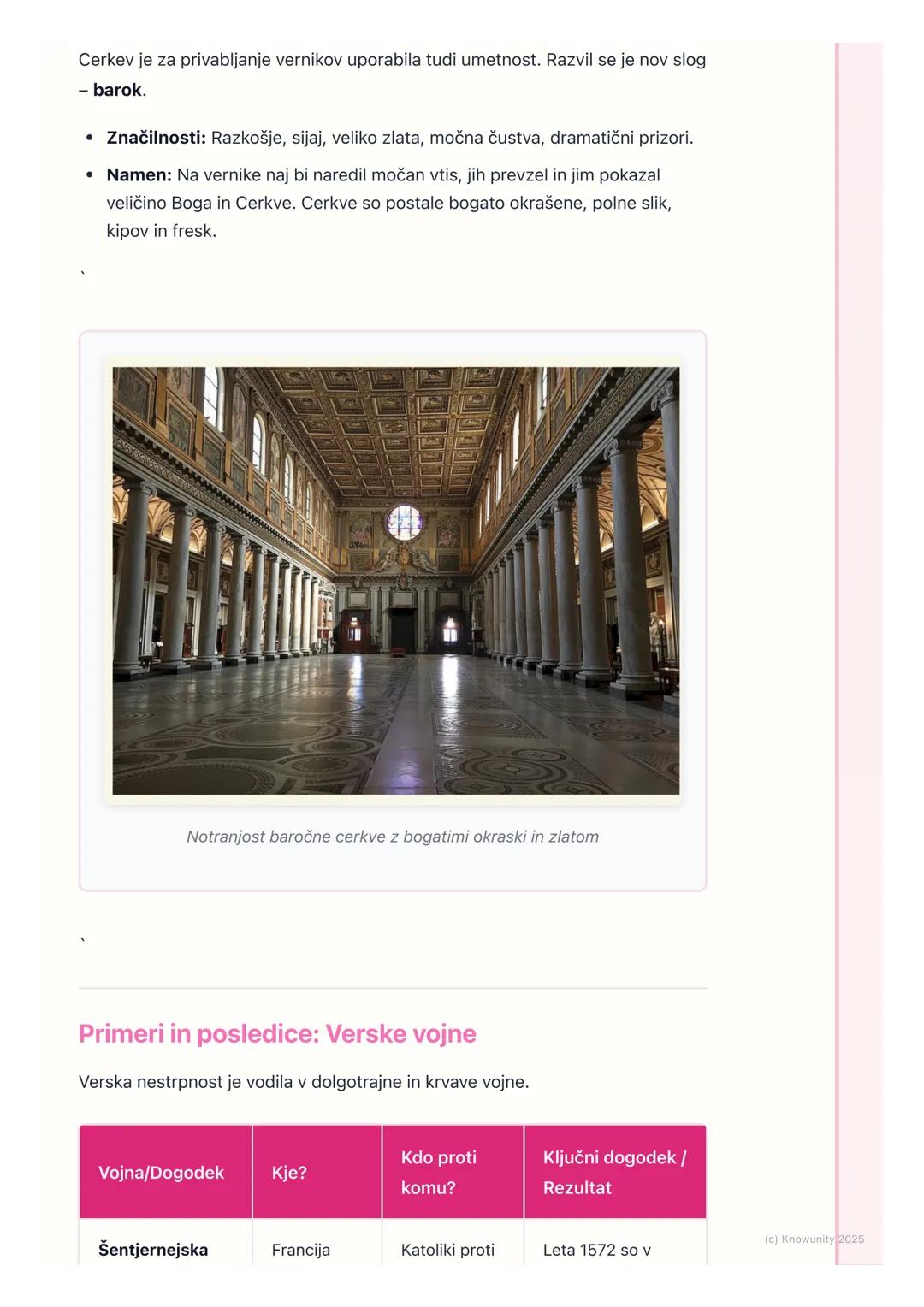 # Protireformacija in verske
vojne

Uvod v protireformacijo

Ko se je razširila reformacija (Luter, Trubar itd.), je Katoliška cerkev izgubi