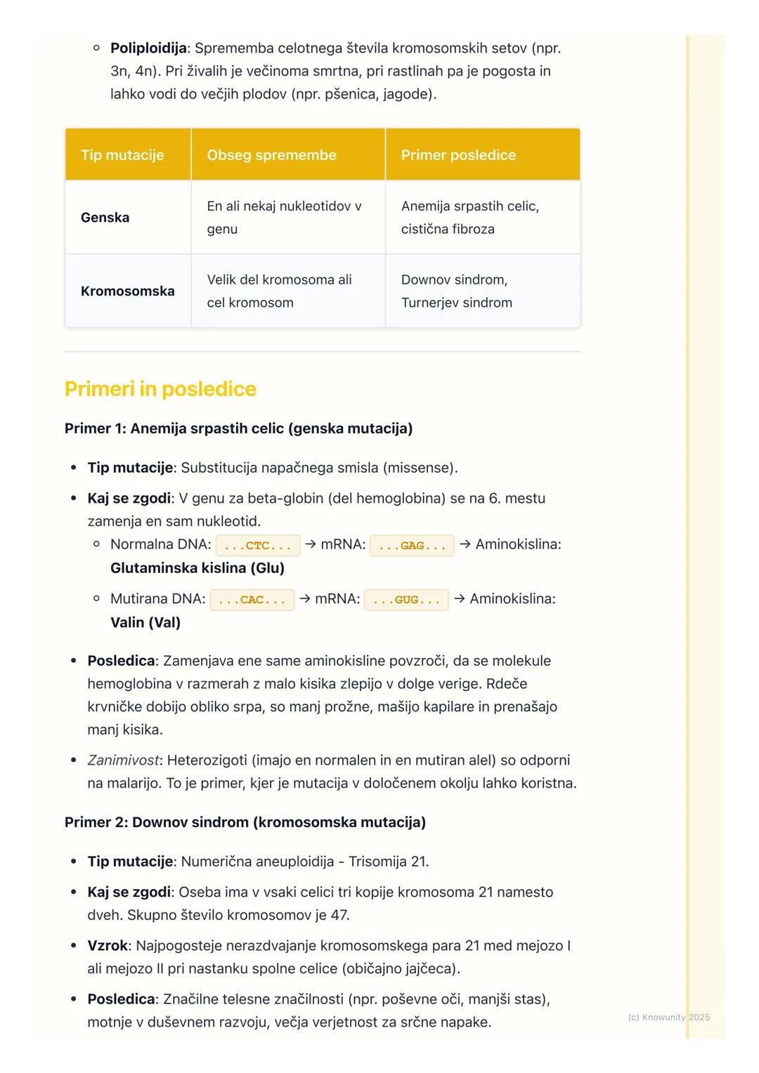# Mutacije

Kaj so mutacije?

Mutacije so trajne spremembe v dednem materialu (DNA). So naključne in
se lahko zgodijo v katerikoli celici. S