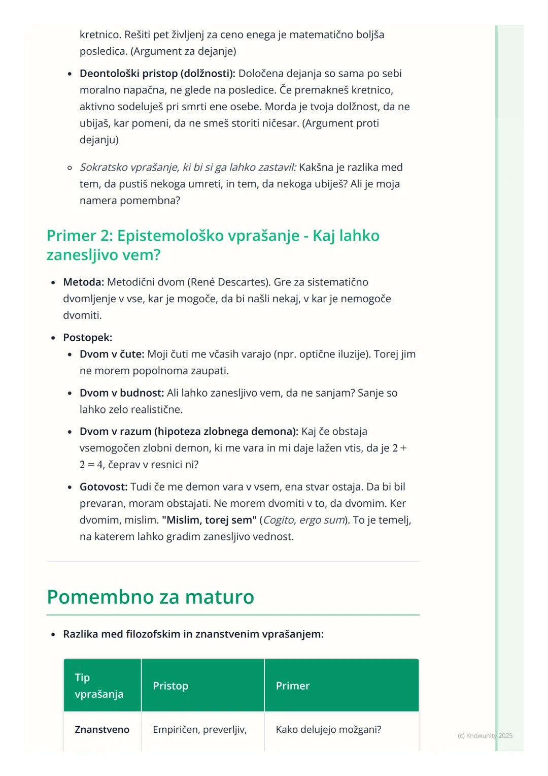 # Filozofske metode in
vprašanja

Uvod v filozofske metode

Filozofija ni samo abstraktno razmišljanje o "smislu življenja". Je disciplinira