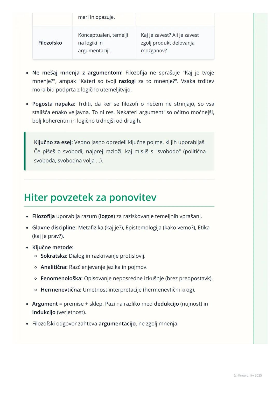 # Filozofske metode in
vprašanja

Uvod v filozofske metode

Filozofija ni samo abstraktno razmišljanje o "smislu življenja". Je disciplinira