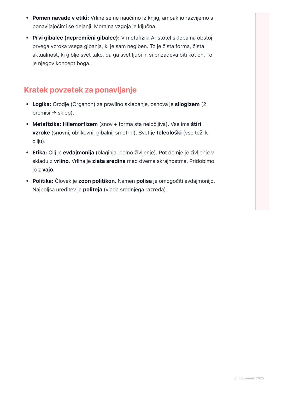 # Aristotel: Logika, metafizika in
etika

Splošni pregled Aristotela

Aristotel je bil Platonov učenec, ampak je razvil popolnoma svoj filoz