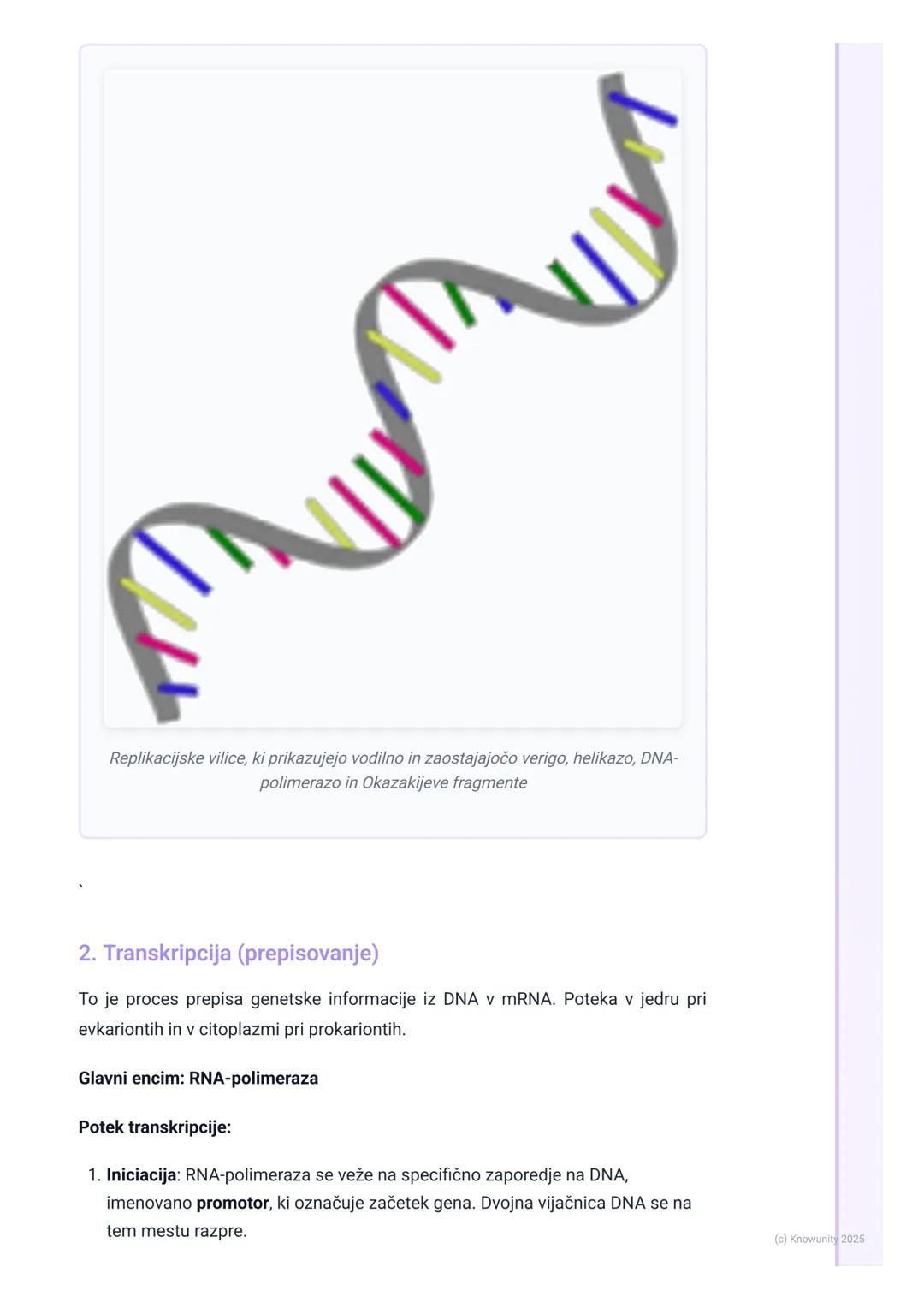 # Potek genskega izražanja

Pregled osrednje dogme molekularne biologije

Osrednja dogma opisuje pretok genetske informacije znotraj biološk