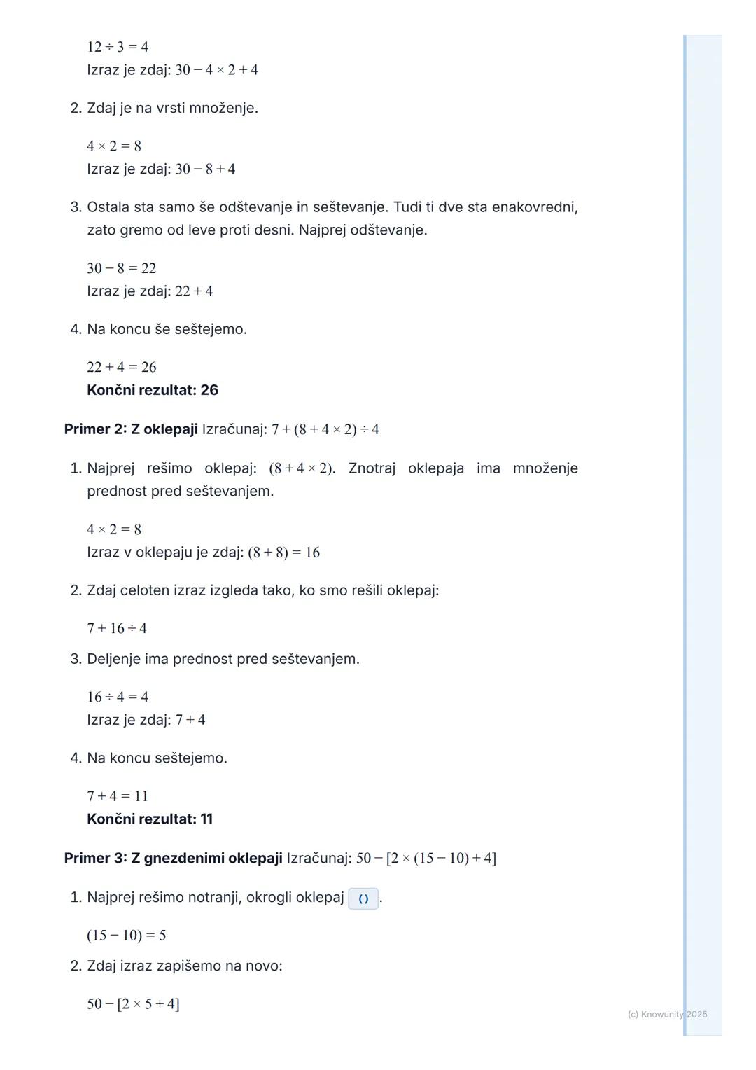 # Ponovitev in razširitev
naravnih števil

Ponovitev osnovnih računskih operacij

To je ponovitev snovi iz nižjih razredov. Naravna števila 