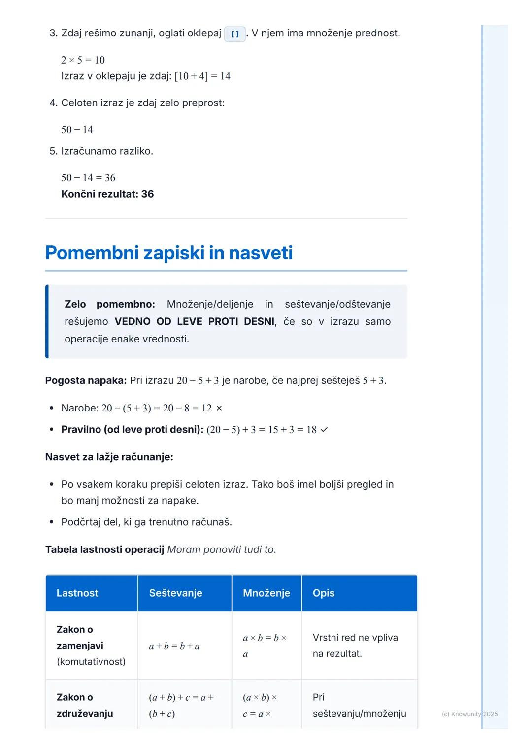 # Ponovitev in razširitev
naravnih števil

Ponovitev osnovnih računskih operacij

To je ponovitev snovi iz nižjih razredov. Naravna števila 