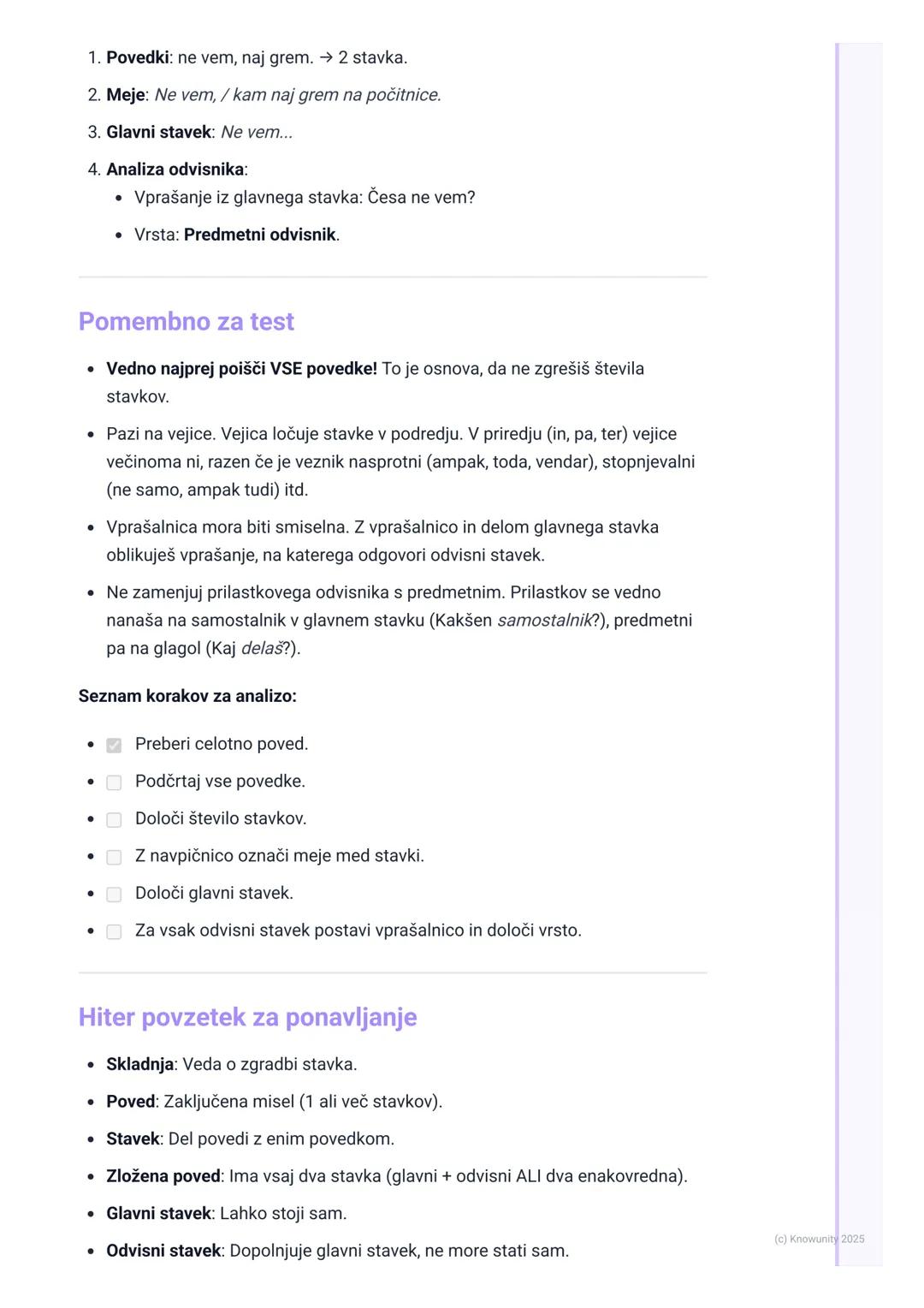 # Skladnja in stavčna analiza

Skladnja - uvod

Skladnja ali stavčna analiza je del slovnice, ki se ukvarja z zgradbo stavka. Uči
nas, kako 