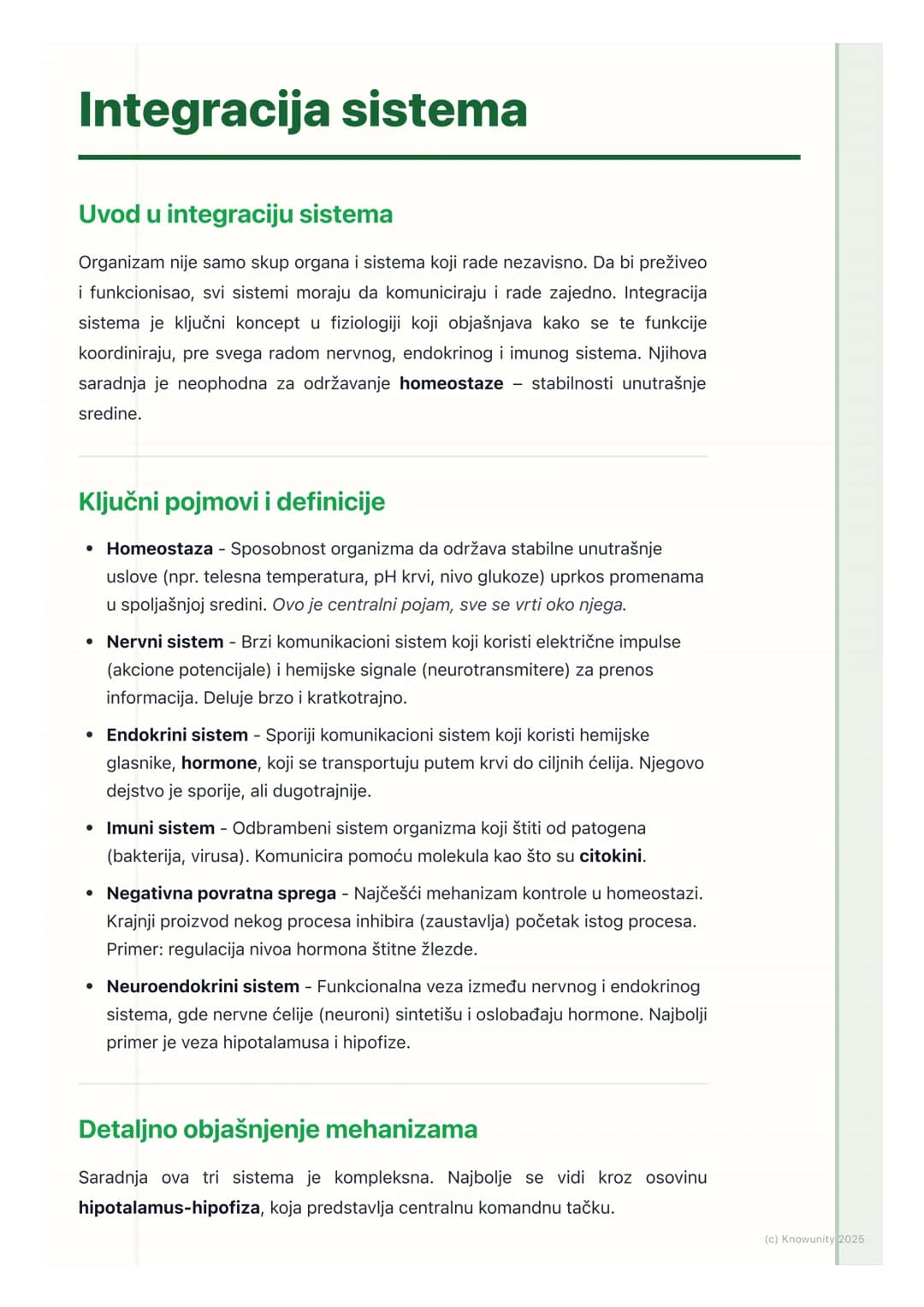 # Integracija sistema

Uvod u integraciju sistema

Organizam nije samo skup organa i sistema koji rade nezavisno. Da bi preživeo
i funkcioni