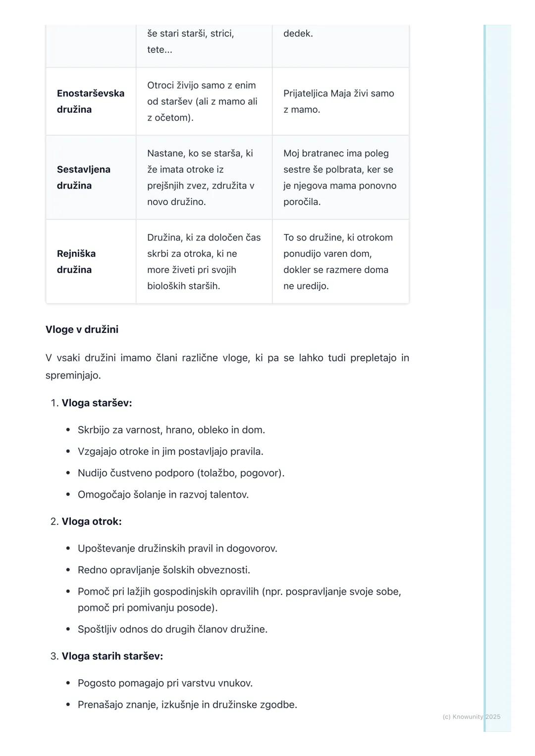 # Družina - moja prva skupnost

## Družina kot naša prva skupnost

Družina je prva skupnost, v katero se rodimo. Je kot majhna ekipa, kjer s