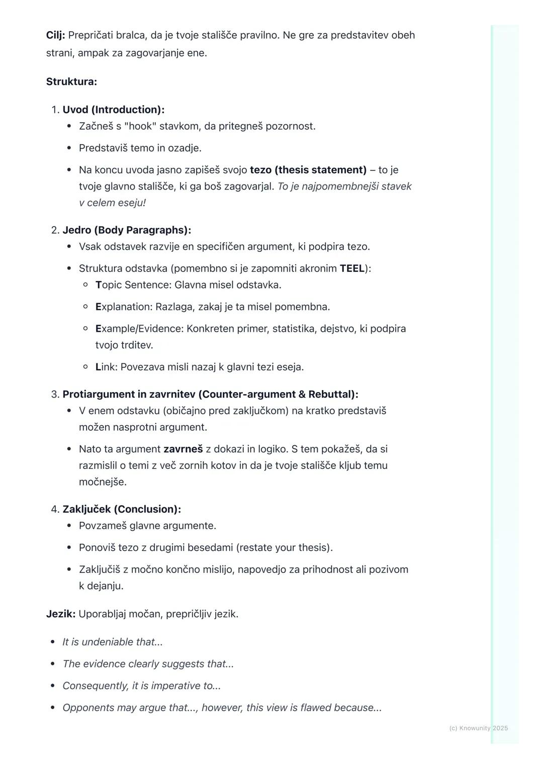 # Različni tipi esejev

Uvod v različne tipe esejev

Pisanje esejev je ena od ključnih veščin za maturo iz angleščine. Ni dovolj samo
dobro 