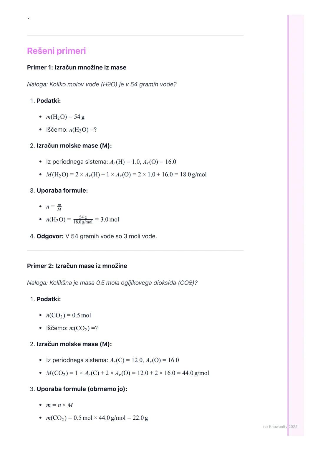 # Množina snovi in mol

Uvod v množino snovi

Atomi in molekule so izjemno majhni in jih je nemogoče šteti posamično. V
kemiji delamo z ogro